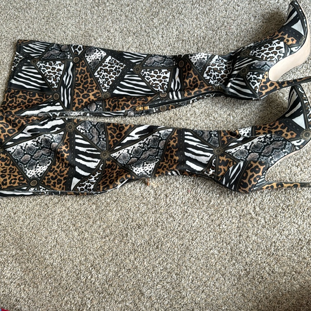High heeled boots